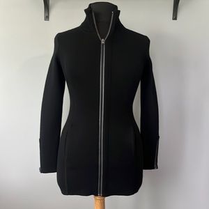 Athleta Chill Chaser Merino Wool Full Zip Sweater